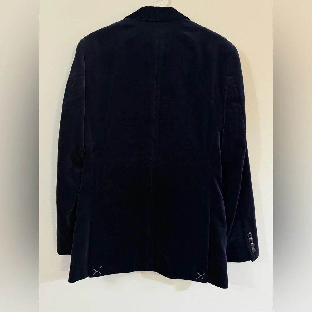 NWOT J Crew Ludlow Navy Blue Velvet Party Blazer Dinner Jacket Tuxedo 36R